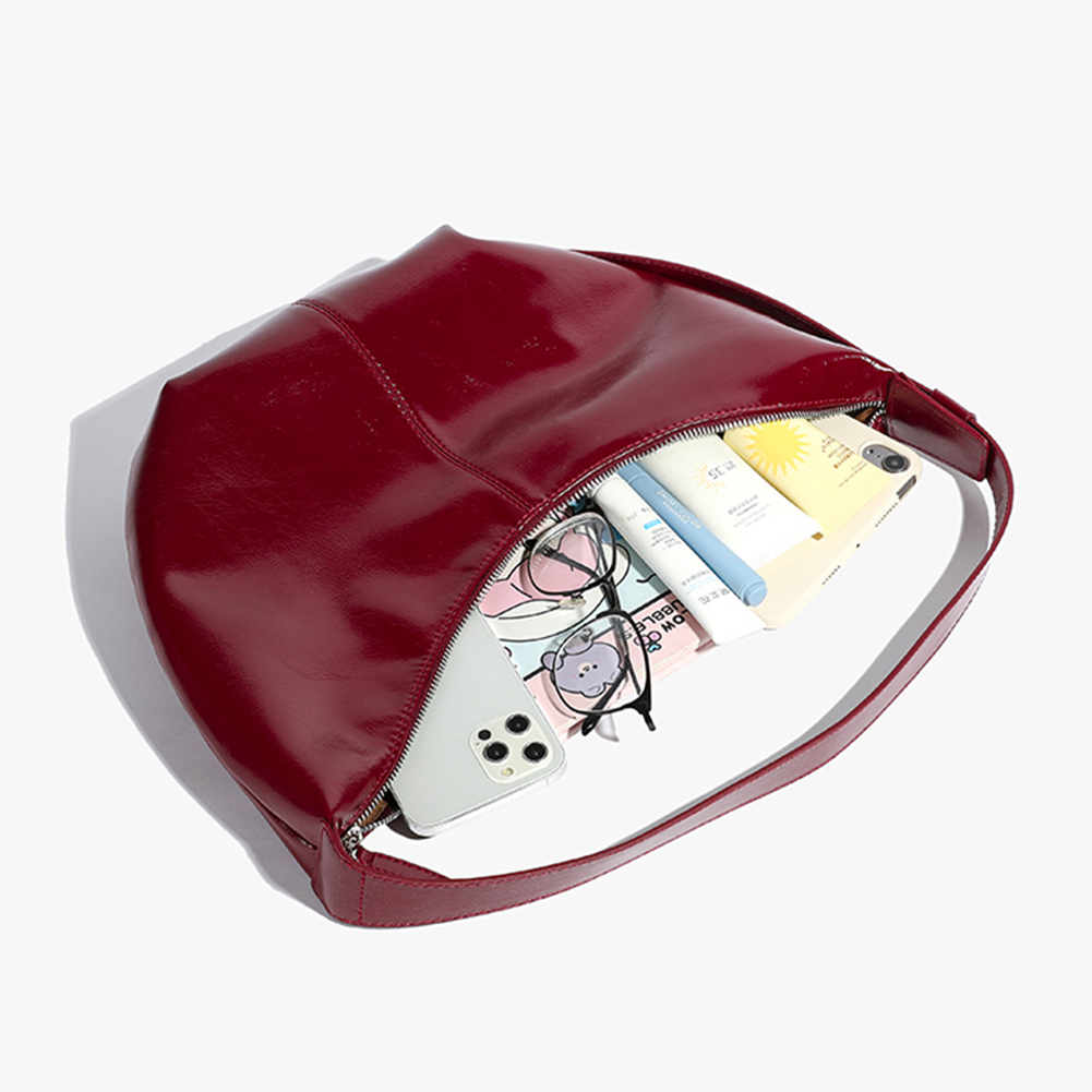 PU Leather Inner Pocket Handbag Crossbody Bag for Women with Adjustable Strap Clutch Purse Large-capacity Travel Shopping Bag