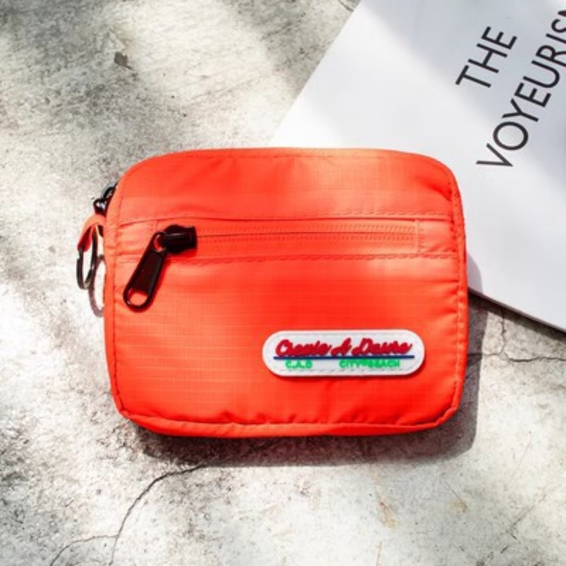 Fabric Coin Purse Male Mini Card Holder Anti-degaussing ID Card Holder Female Lipstick Storage Bag Portable Student Only