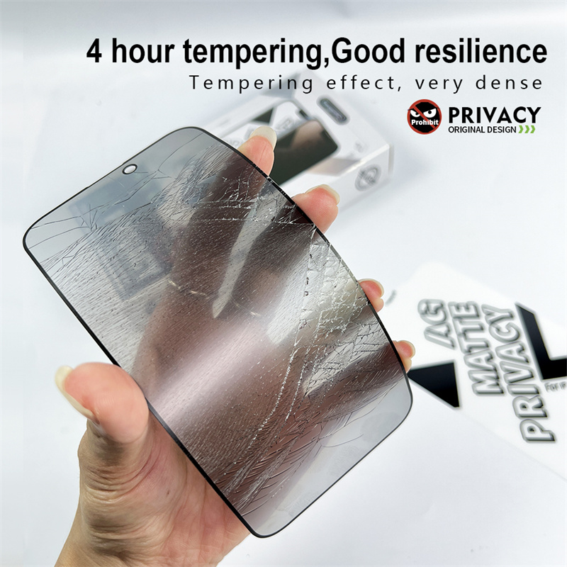 10pcs AG Matte Privacy Tempered Glass Screen Protector Anti Spy Film For iPhone 16 15 14 13 12 11 Plus Xr Xs Pro Max Samsung S24 S23 S22 S21 FE A54 A7
