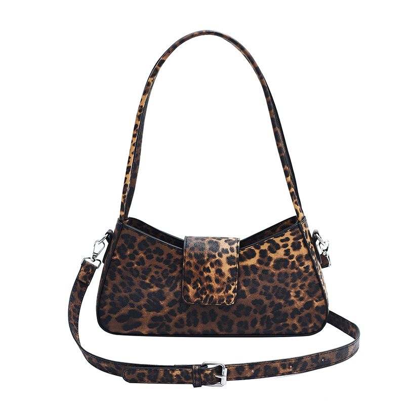 Shoulder Bag for Women Leopard Print Handbag PU Leather Removable Shoulder Strap Hobo Bag Satchel Purse for Work Travel