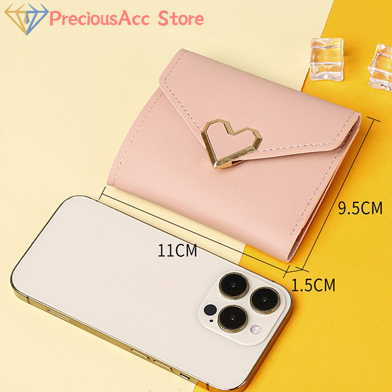 New Wallets Fashion PU Leather Embroidered Small Wallet Cute Card Holder Multi-card Slot Minimalist Mini Coin Purses For Women