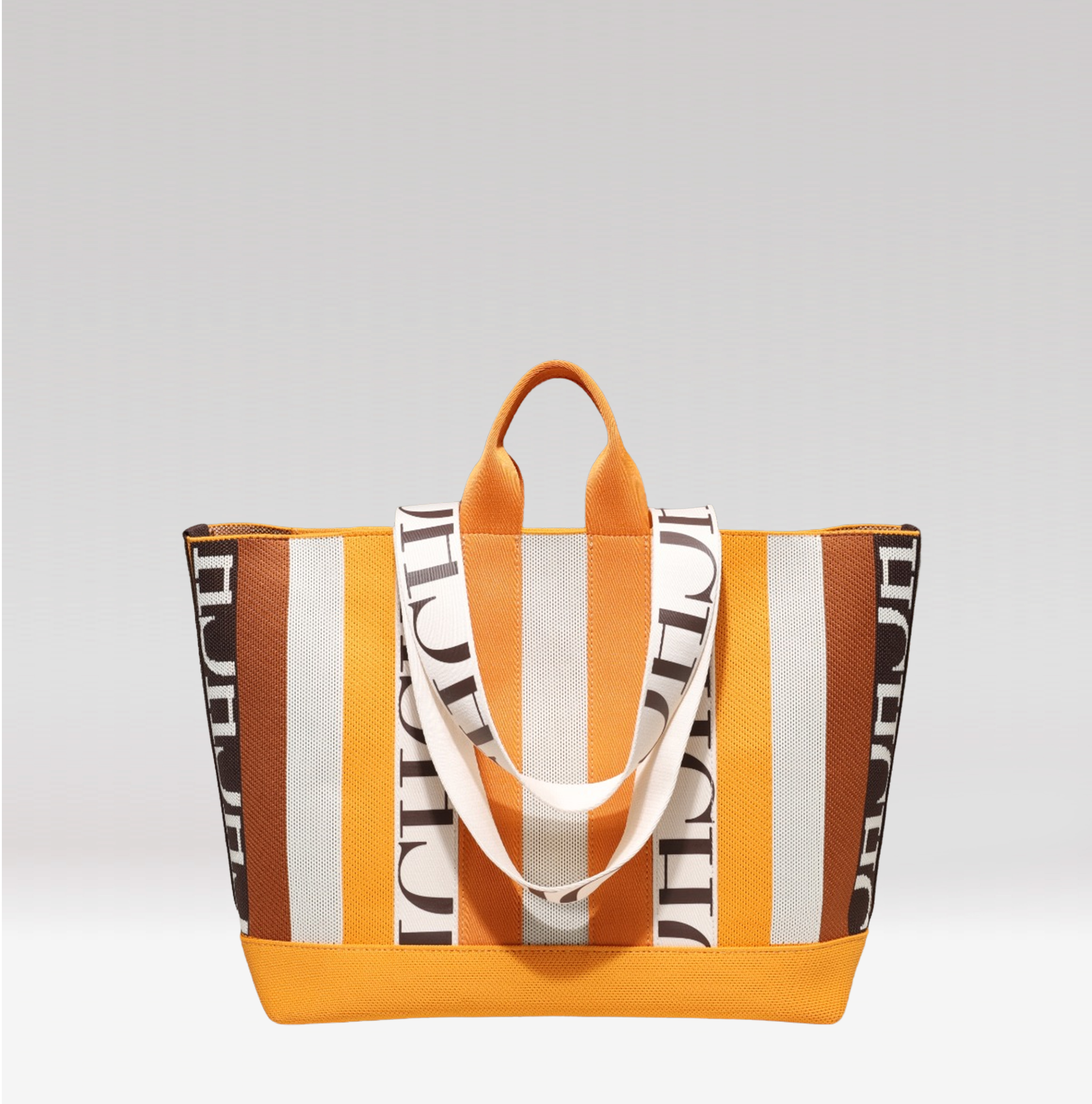 Large Capacity Women Material Shopping CHHC Holiday Handbag New Fashion Classic Retro Stripe Decoration Shoulder Bag designer bag