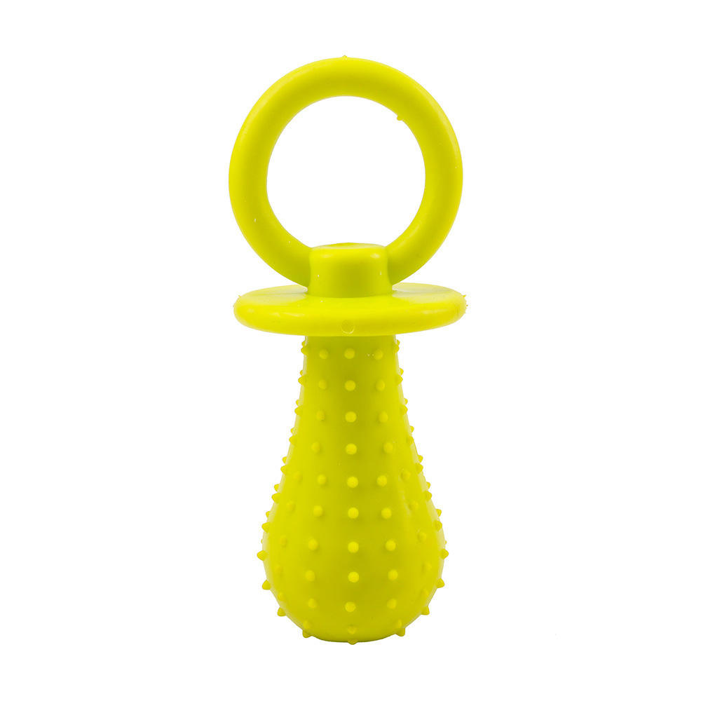Newly Designed Wholesale Pet Supplies TPR Candy Colored Tear-Resistant Bite Soothing Pacifier Chew Toys