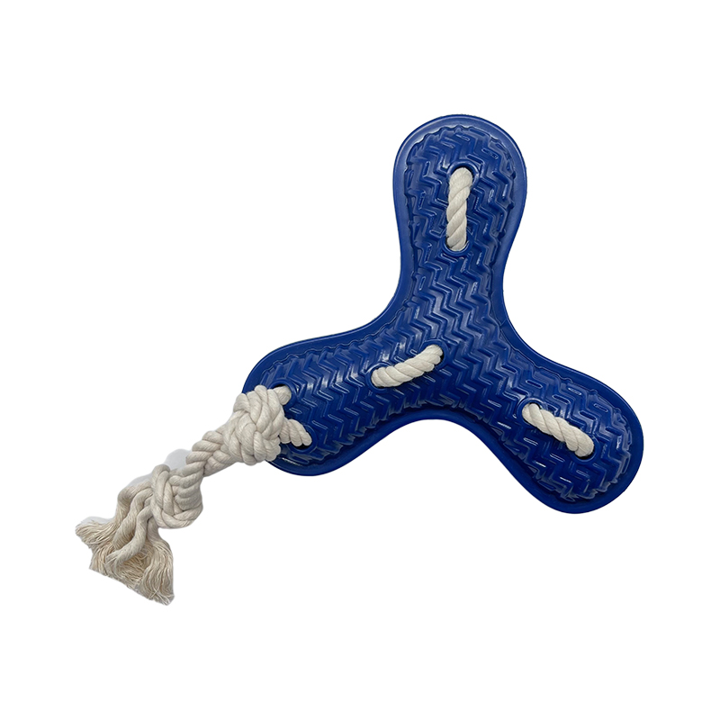 Interactive Natural Rubber Bone Indestructible Dog Toy Chew