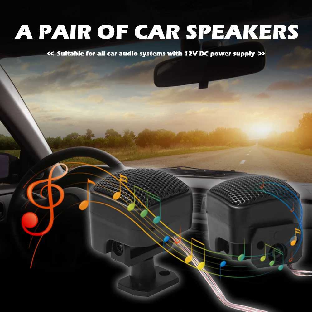 Car Audio 2PCS 500W Car Tweeter Speaker DC 12V 5A Mini Car Tweeter Speaker Universal Car Speaker High Efficiency for Car Audio System H250118