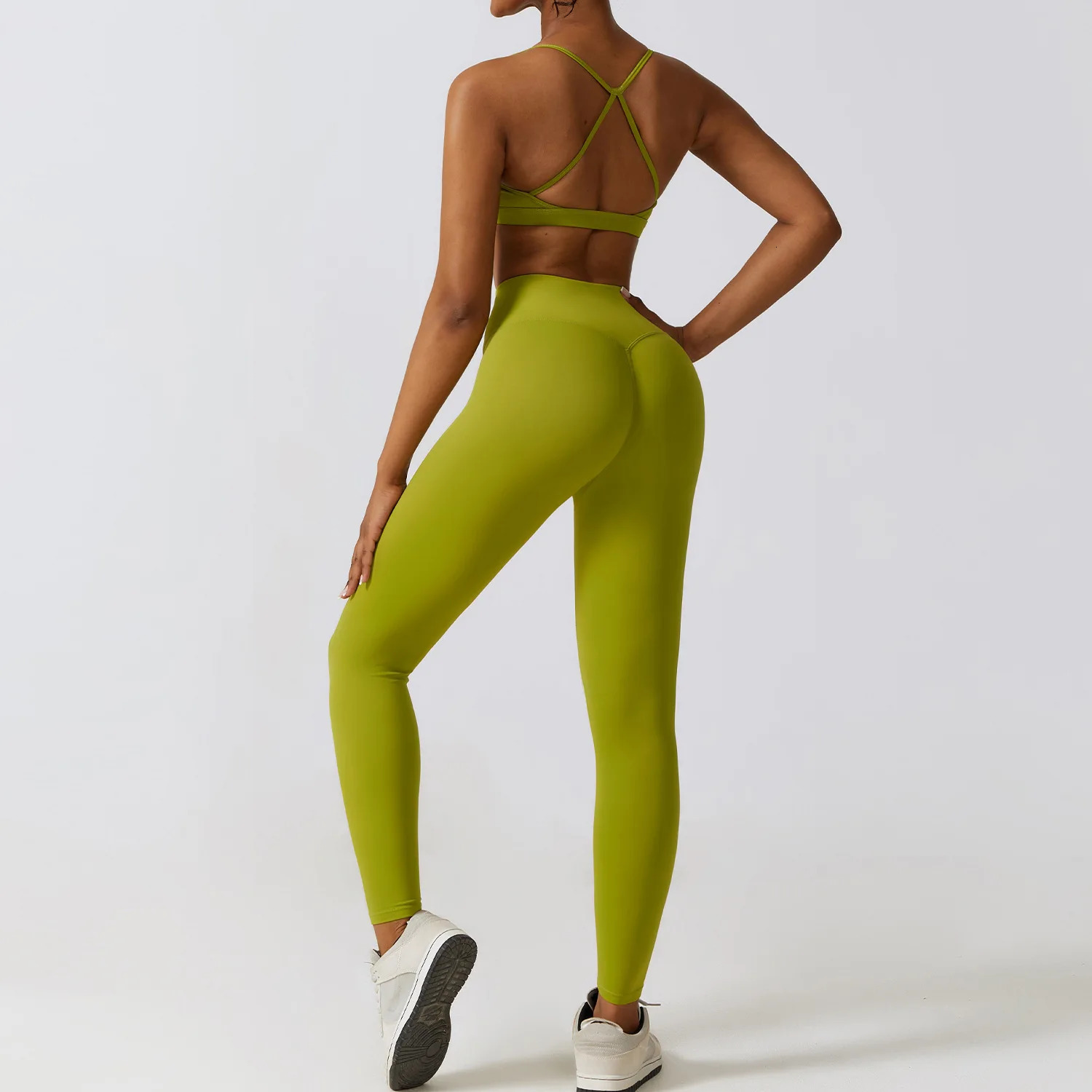Sportswear Yoga Set Womens Workout Clothes Athletic Wear Sports Gym Legging Seamless Fitness Bra Crop Top Long Sleeve Yoga Suit240325