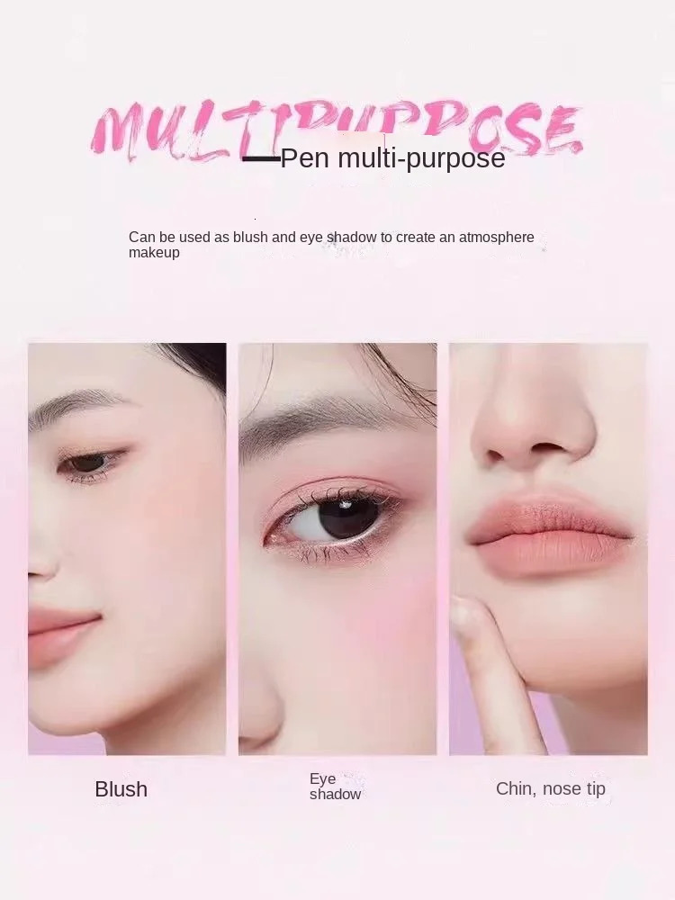 NEIYOU Nayou Powder powder blusher Cream Extended Color powder blusher Purple Stick Single Highlight Shrink Red Mud Eye and cheek Cosmetics 241107