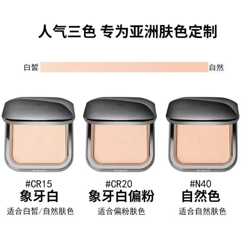 Italian kik Pressed powder used for dry or wet dual oil control durable waterproof concealer makeup 241107