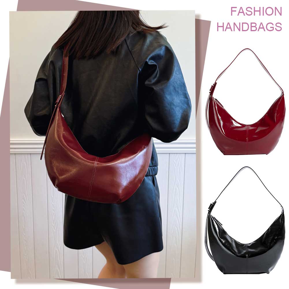 PU Leather Inner Pocket Handbag Crossbody Bag for Women with Adjustable Strap Clutch Purse Large-capacity Travel Shopping Bag