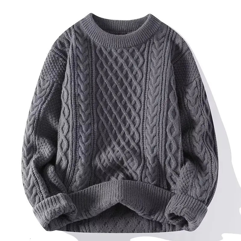 Men Korean Fashion Sweater Autumn Winter Warm Knitwear Pullovers Loose Casual Sweatshirts Knitted Jumper Streetwear Male Clothes 241108