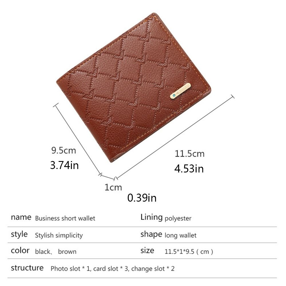 Fashion Multi-position 2 Fold Purse Retro Thin Men's Long Wallet Contracted Ultralight Male Leather Purse Male