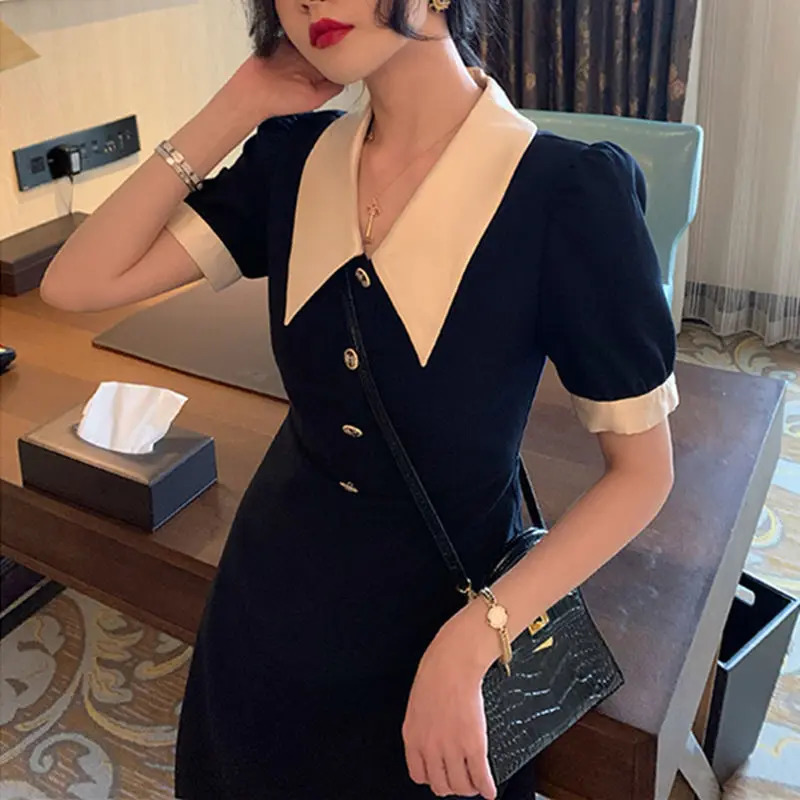Female Dresses Birthday Womens Dress Clothing Graduation Formal Occasion Midi Chic and Elegant Pretty Aesthetic Promotion 240319