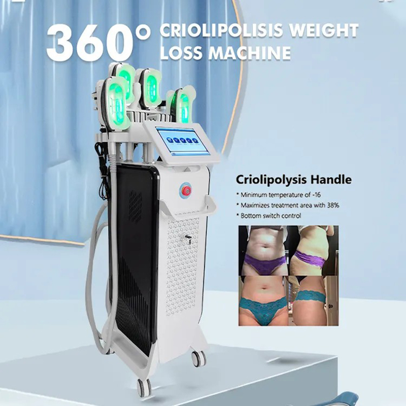 High Powerful 360 Fat Freezing Cellulite Removal Machine Fat Freezing Machine Cryolipolysis Double Chin Removal Body Slimming Loss Weight Machine
