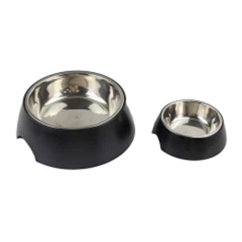 Eco-Friendly Melamine Canine Dining Plate Slip Resistant Design with Adjustable SS Edge