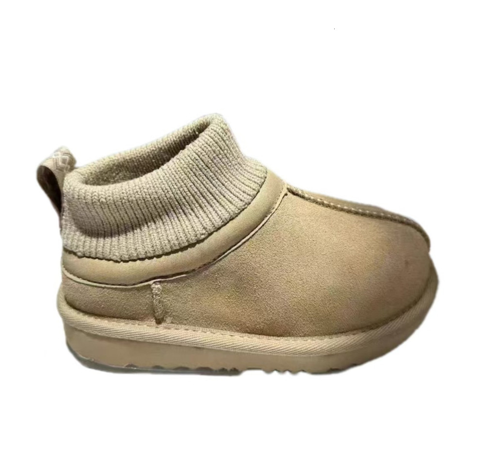 2025 Kids Toddler Tasman II Slippers Baby boots Chestnut Fur Slides Sheepskin Shearling Classic Ultra Mini Boot Winter Mustard Seed Mules Slip-on Wool Little Big