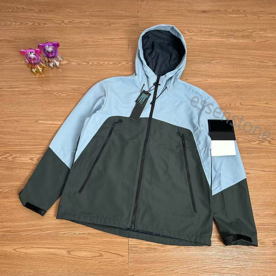 Veste homme à poches Designer longue manche fermeture éclair Badges t-shirt femme manteau décontracté coupe-vent broderie automne vestes