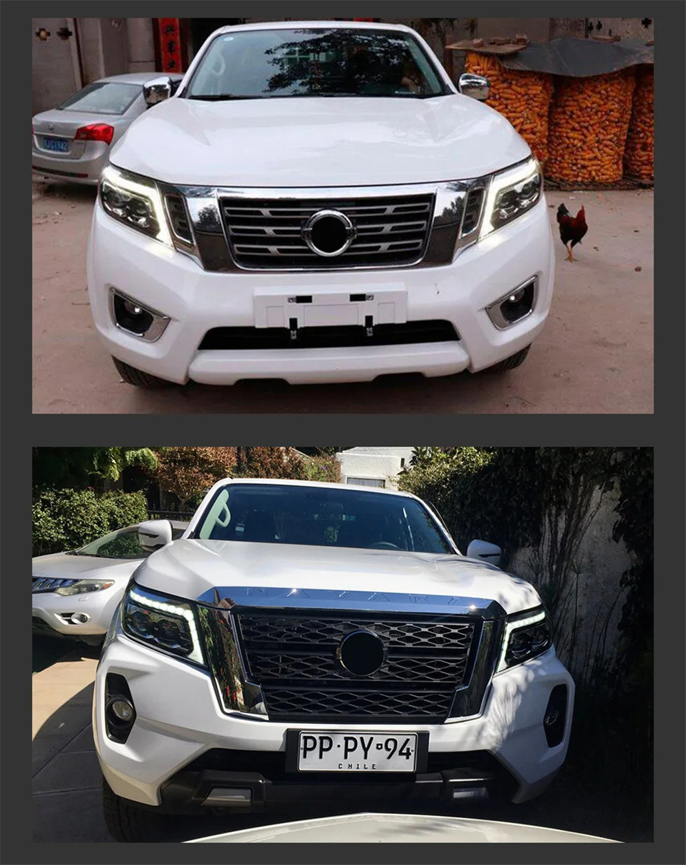 Auto Light Assembly for Nissan Navara NP300 20 15-20 20 LED Car Lamps Daytime Running Lights Dynamic Turn Signals Headlights