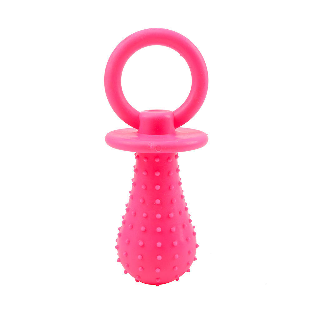 Newly Designed Wholesale Pet Supplies TPR Candy Colored Tear-Resistant Bite Soothing Pacifier Chew Toys