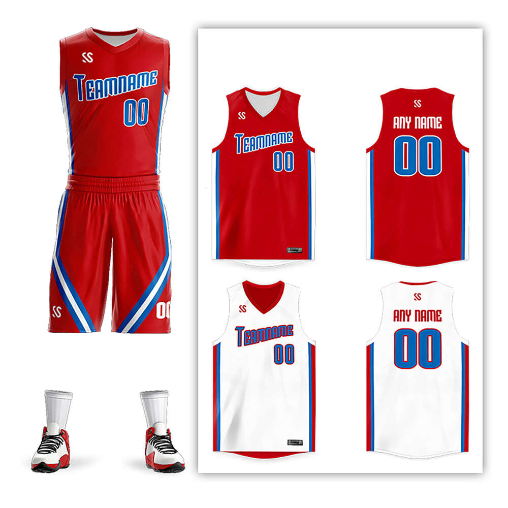 2025 Custom Reversible Jersey Sets Men/Youth Double-Sided Basketball Shirt Suit Print Sportwear Team Game Training Uniform