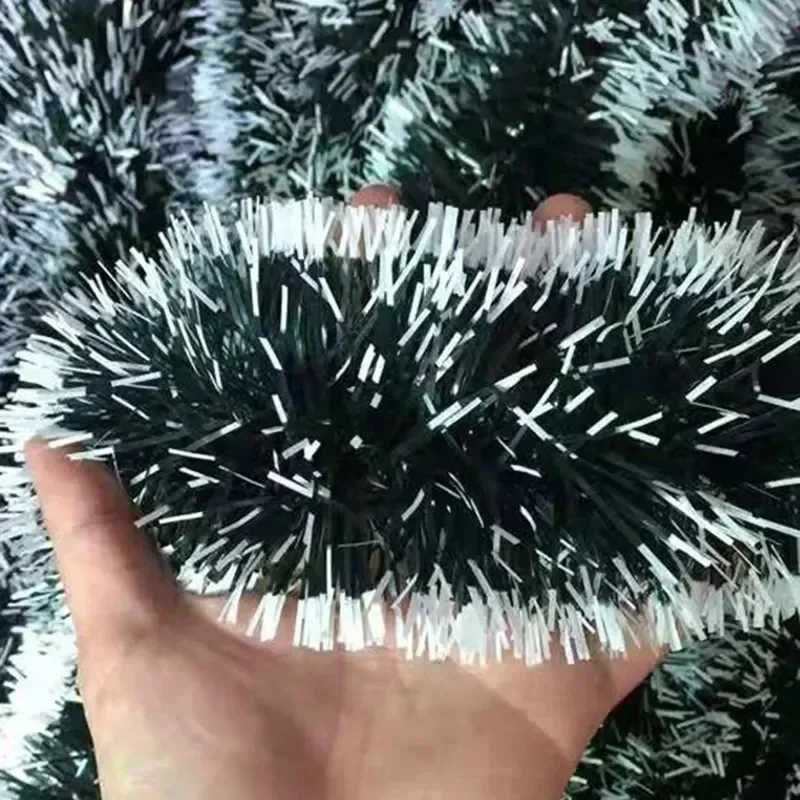 Christmas Tinsel Ribbons Green Cane Ribbon Garland Xmas Tree DIY Hanging Pendent Wreath Ornament Party Decoration Home DecorXJ241107