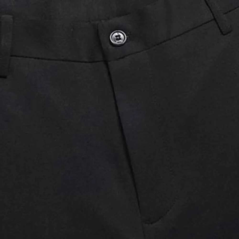 Male Smart Casual Pants Stretchy Sports Mens Fast Dry Trousers Spring Autumn Full Length Straight Office Black Navy Work Pants LX241107