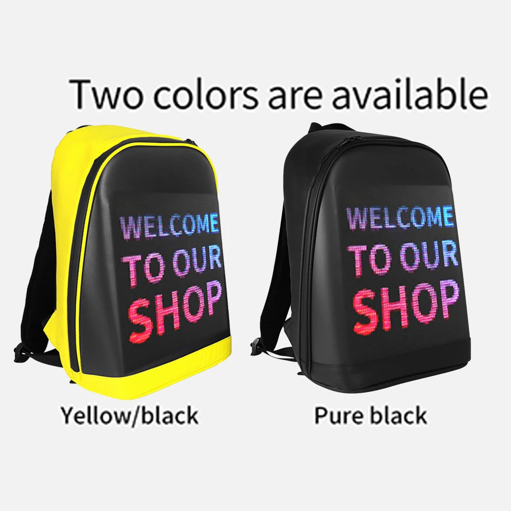 Business Travel Laptop Bag LED Display Screen Advertising Billboard Backpack