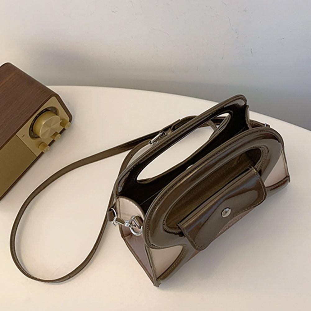 Women PU Fashion Shoulder Bag Large Capacity Simple Crossbody Bag Detachable Strap Elegant Designer Handbag Travel Sling Bag