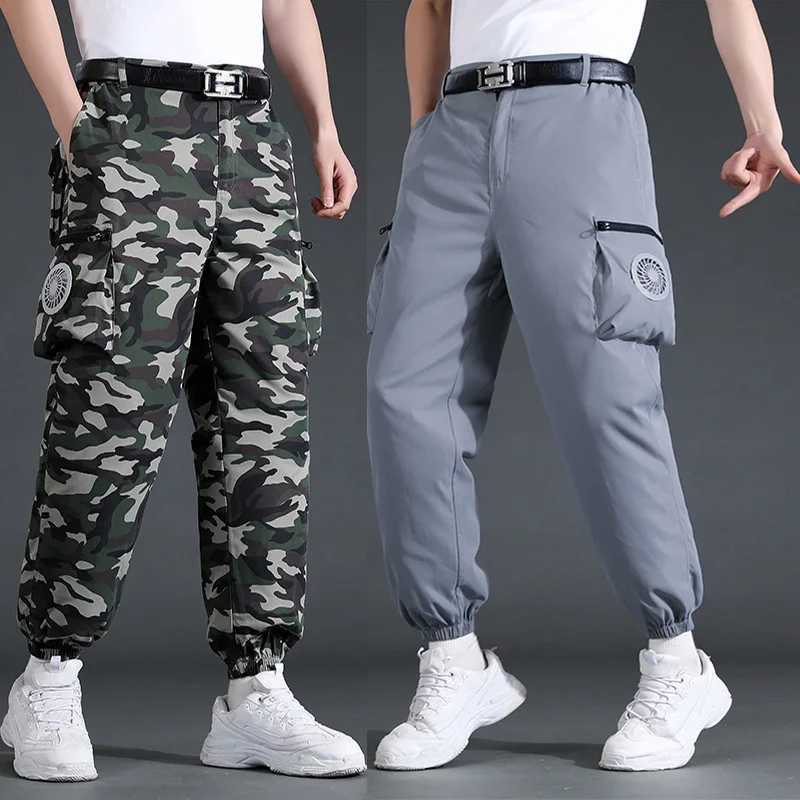 Hot sale heatstroke prevention and cooling air conditioning pants mens pants summer style with fan pants for outdoor workers LX241107