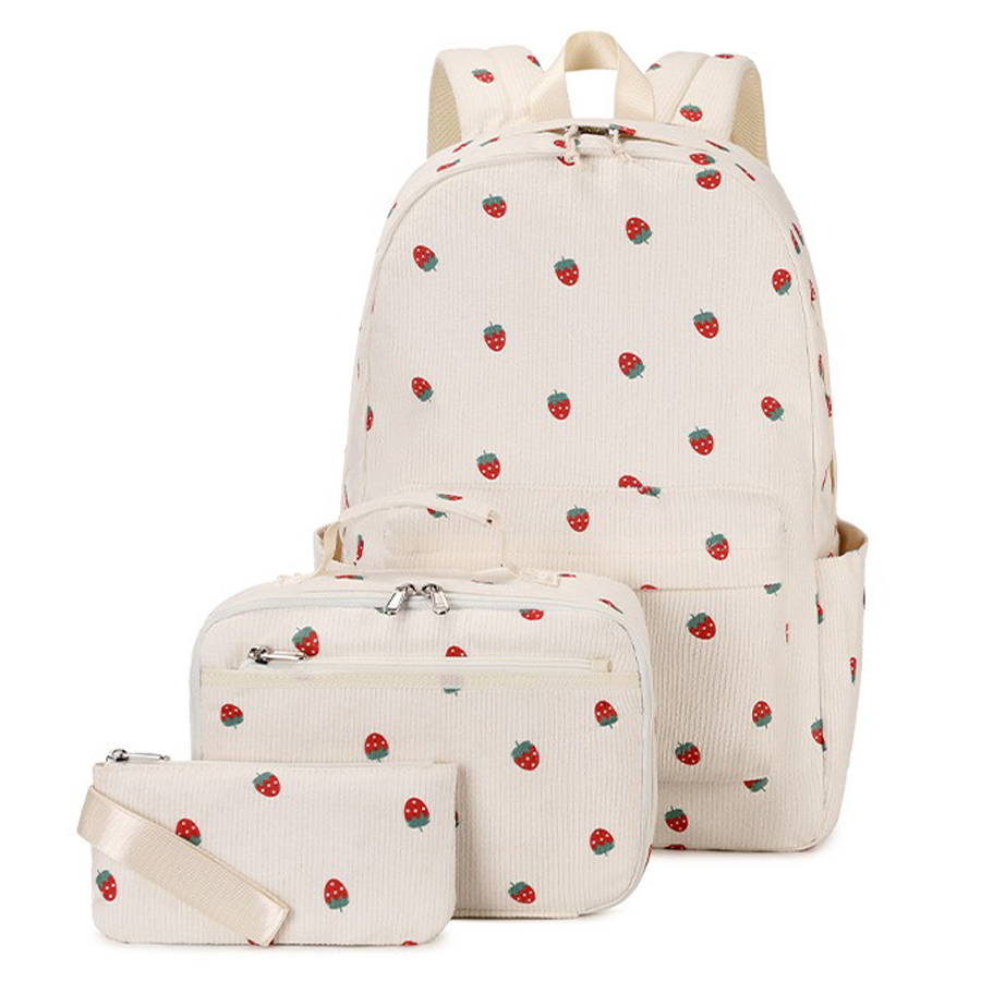 2024 New Cute School Backpack For Girls Cute Kids School Book Bags with Lunch Box Pencil Bag Casual Daypacks