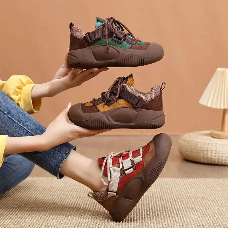 Women Casual Platform Sneakers New Fashion Casual Shoes for Women Elevating Female Sport Shoes Running