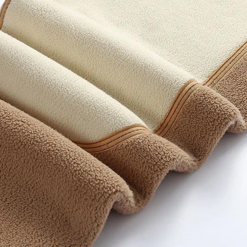 Mens Alpaca Wool Thermal Stretch Leggings Winter Underwear Cotton Padded Trousers