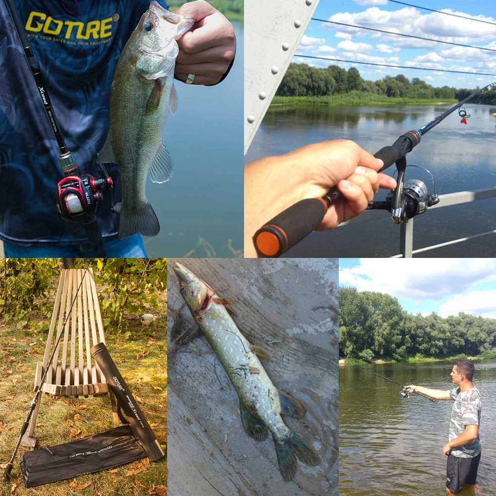 Got Xceed 1.98-3.6m Fuji guide ring Caen rotary casting fishing rod M/MH power bait rod 4-piece travel rod with tube bag W241108