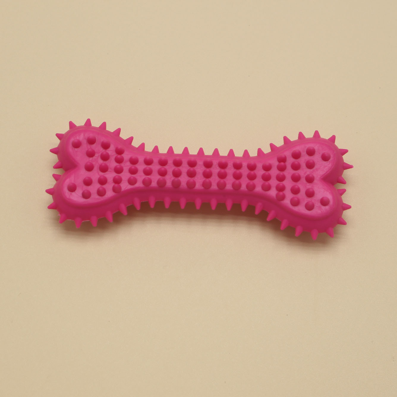 Wholesale New Design TPR Rubber Bone Solid Toys Heart-Shaped Cusp Teeth Cleaning Creative Toys