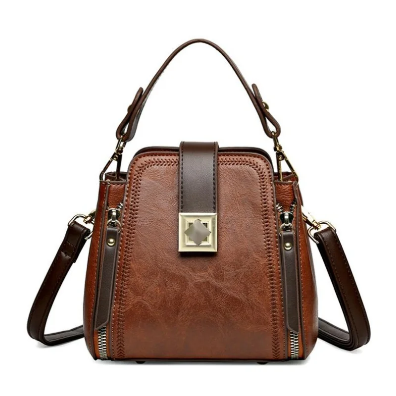 New 2024 High-end Leather Tote Large Capacity Women Bags Designer Bag Ladies Brand Shoulder Messenger Bolsas Feminina