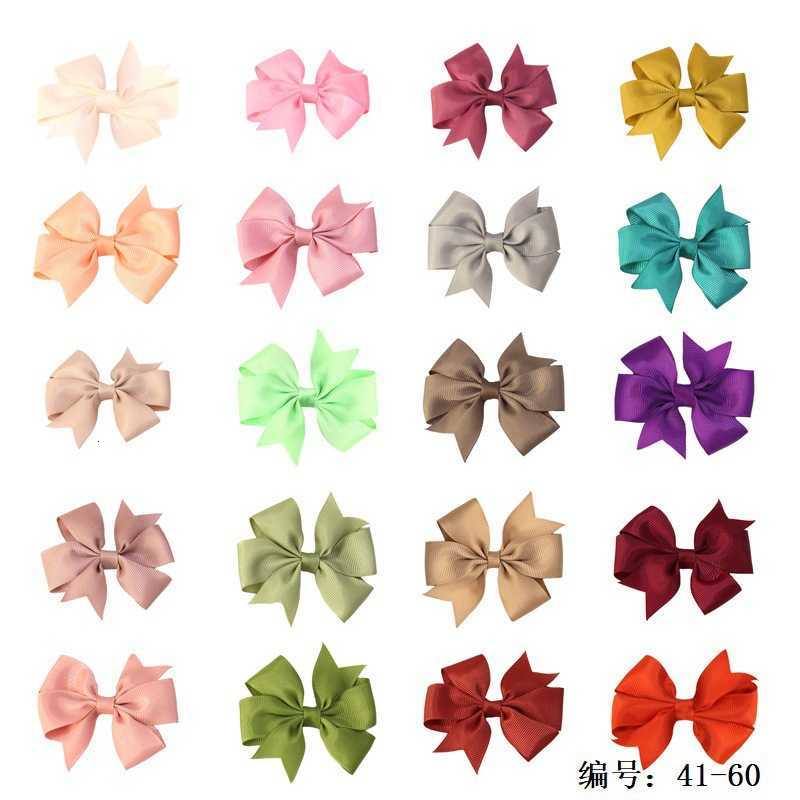 hair clip baby Handmade baby tailcoat V-shaped ribbed satin ribbon bow hair clip hair accessory children's headwear Hair Accessories