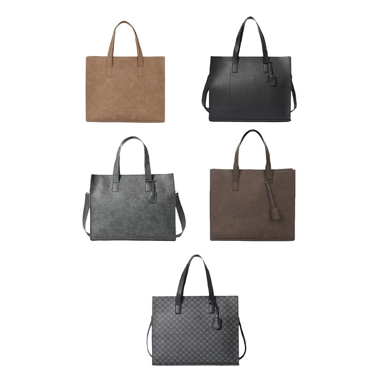 Mens Tote Bag for Women Men Casual Large Capacity Pouch Fashion Briefcase for Commuting Business Birthday Gift Shopping Party