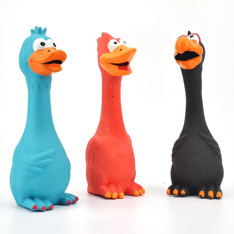 New Dog Sound Toy Scream Chicken Pet Toy Release Chicken Squeezing Sound Dog Chewing Durable Rubber Pet Toy