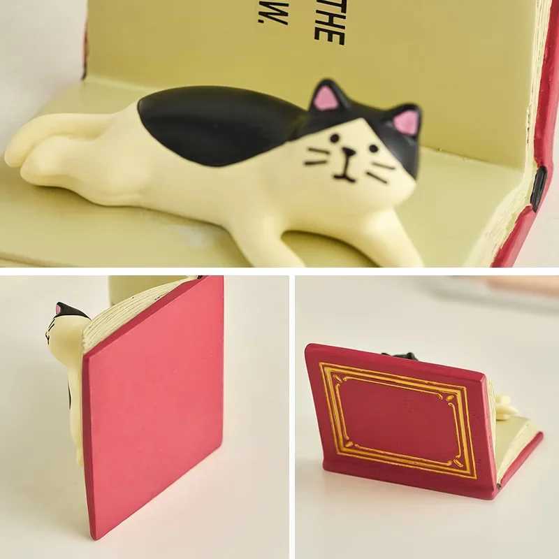 Cell Phone Mounts Holders Creative Resin Cat Phone Holder Universal Mobile Phone Stand Bracket Ornament Figurines Home Office Desktop Accessories Deco