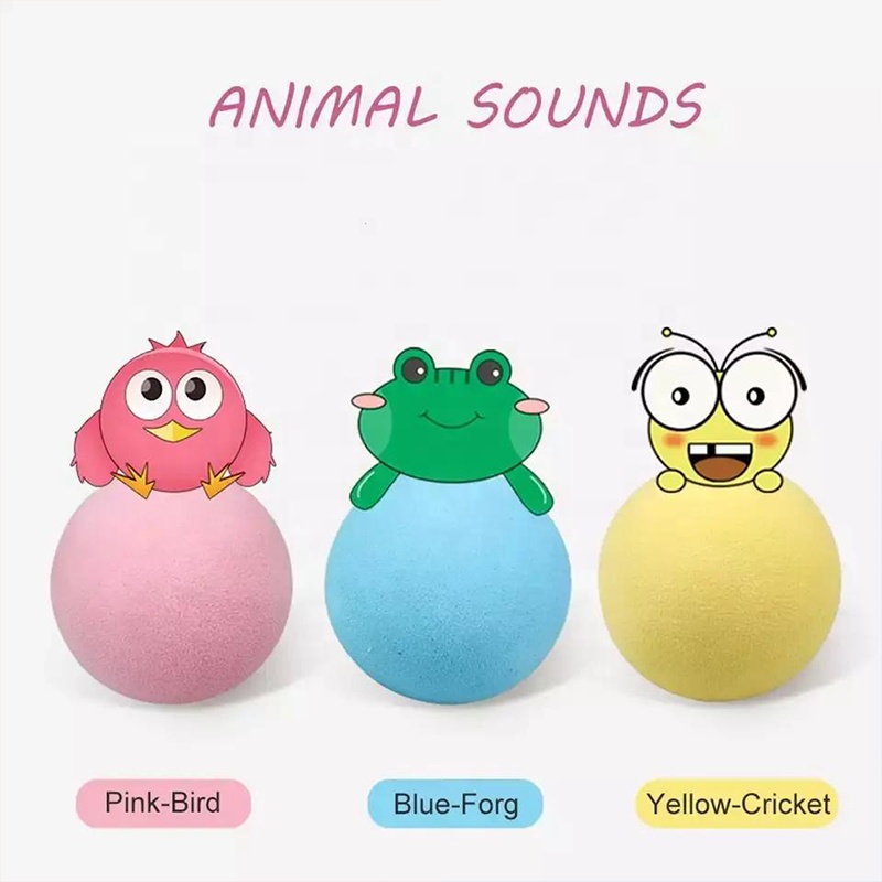 2023 EVA Soft Designer Friendly Smart Interactive Pet Mascotas Cute Squeaky Ball Dog Perro Plush Chew Toys Cat Toy Juguetes