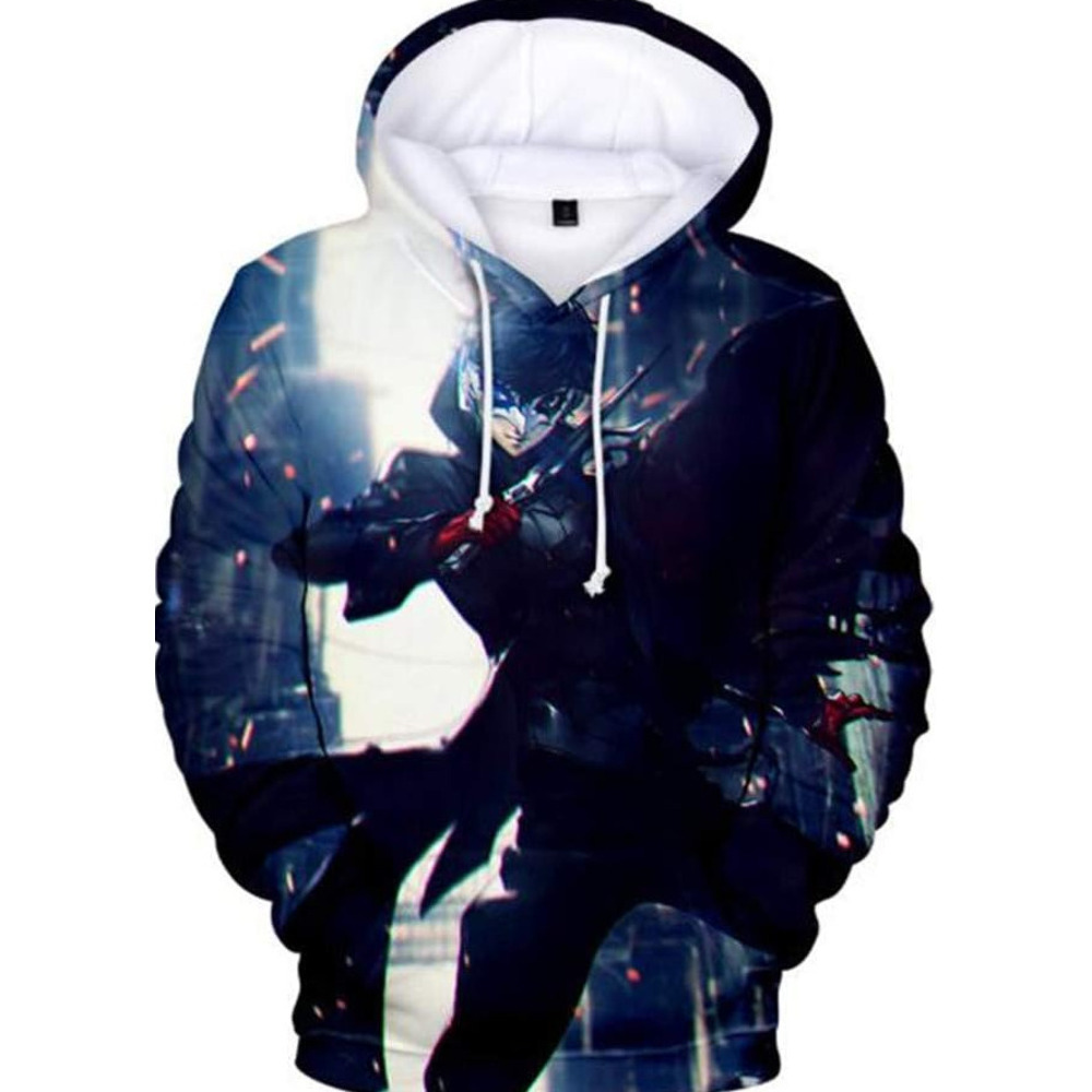 Hoodie for Mens Womens Anime Persona Game Hoodie Sweatshirt 3D Print Pullover Sweater Hooded Tracksuit Graphic Trendy patterns