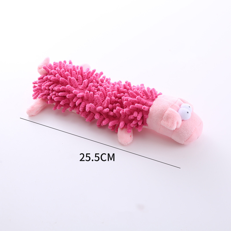Manufacturer Wholesale Durable Interactive Pet Gifts Pet Soft Mop Plush Sounding Pet dog toy squeaky Dog Chew Toys
