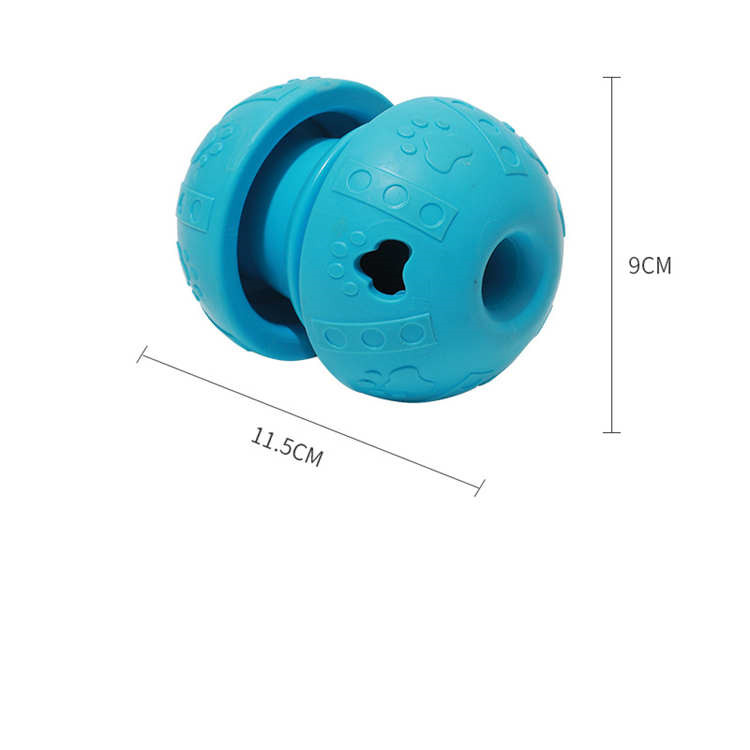 Hot-selling Removable Pet Dog Feeder Roller Toys Wholesale Eco-friendly Non-toxic TPR Dog Cat Food Leaking Interactive Toys