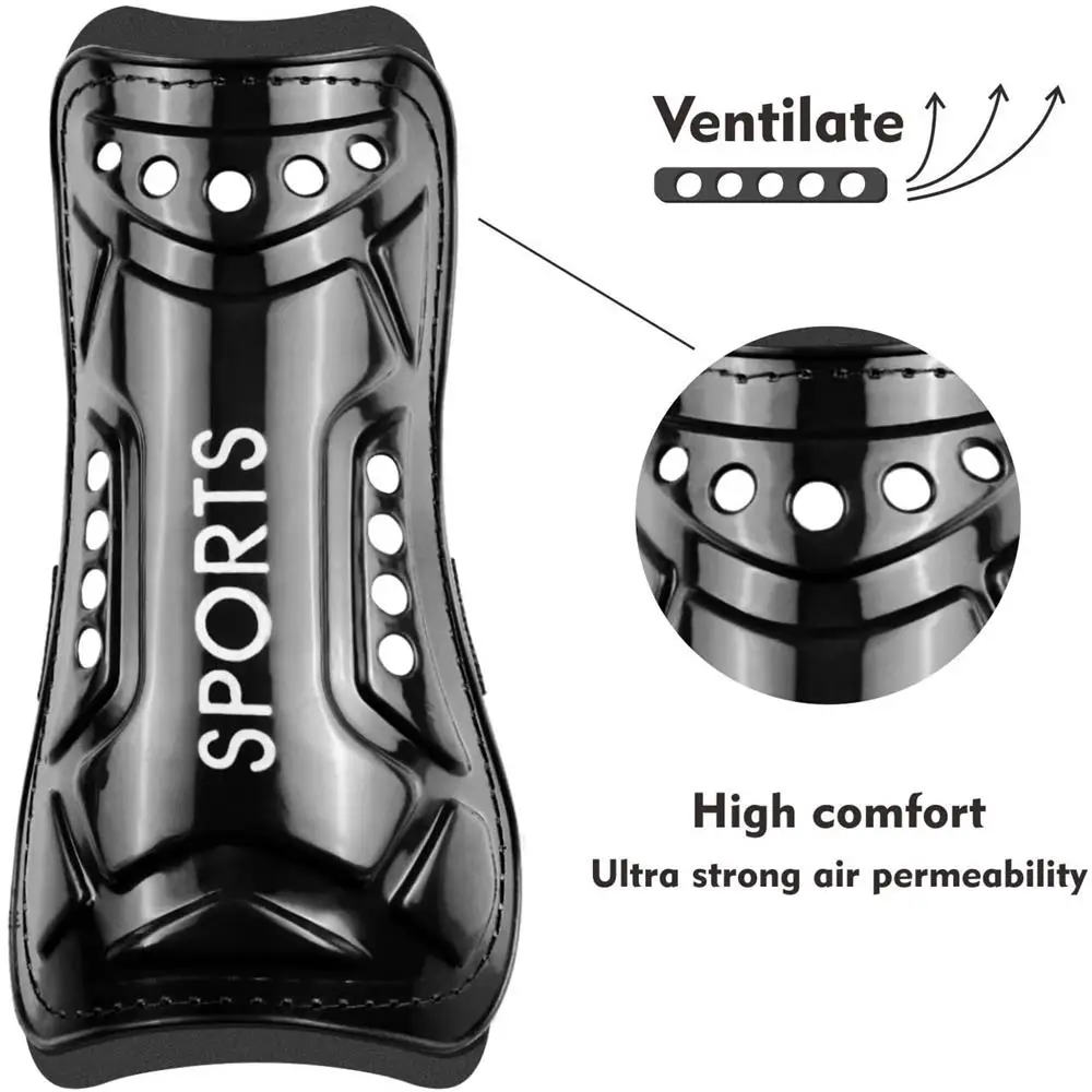 Soccer Guards Youth Shin 2Pair Lightweight Breathable Child Calf Protective GearFootball Equipment Boys Girls Children Teenagers smile