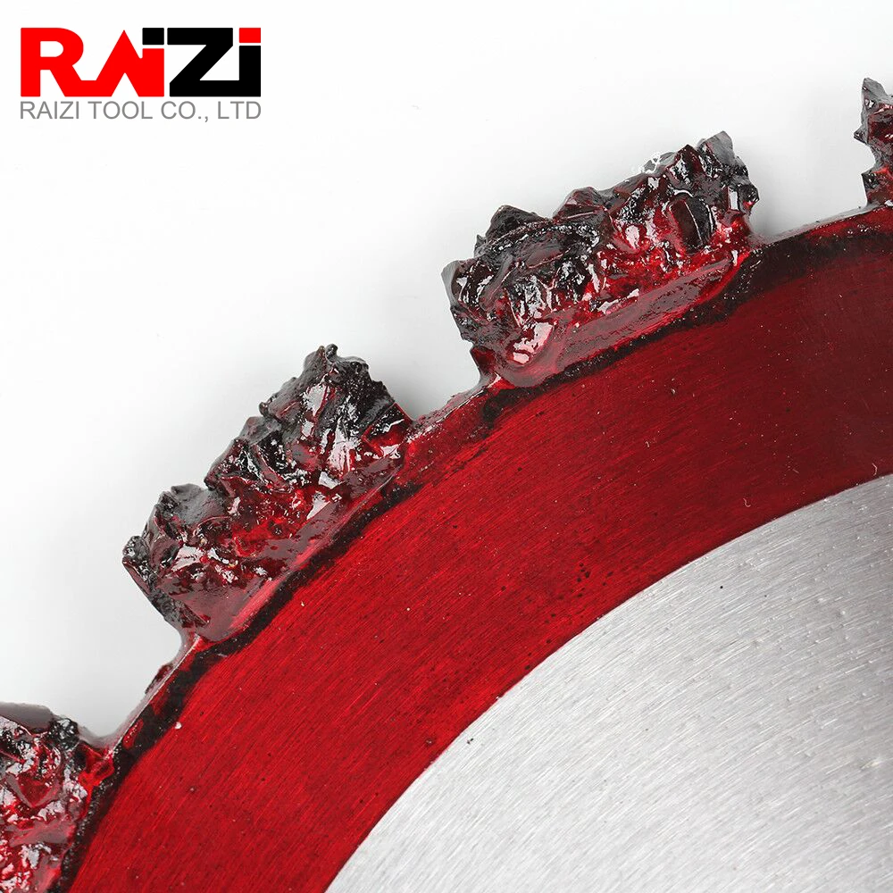 Raizi Premium Fire Rescue Root Cutter Blade With Vacuum Brazen Carbide Segment For Reinforced Concrete Tree Root Cut Disc Blade