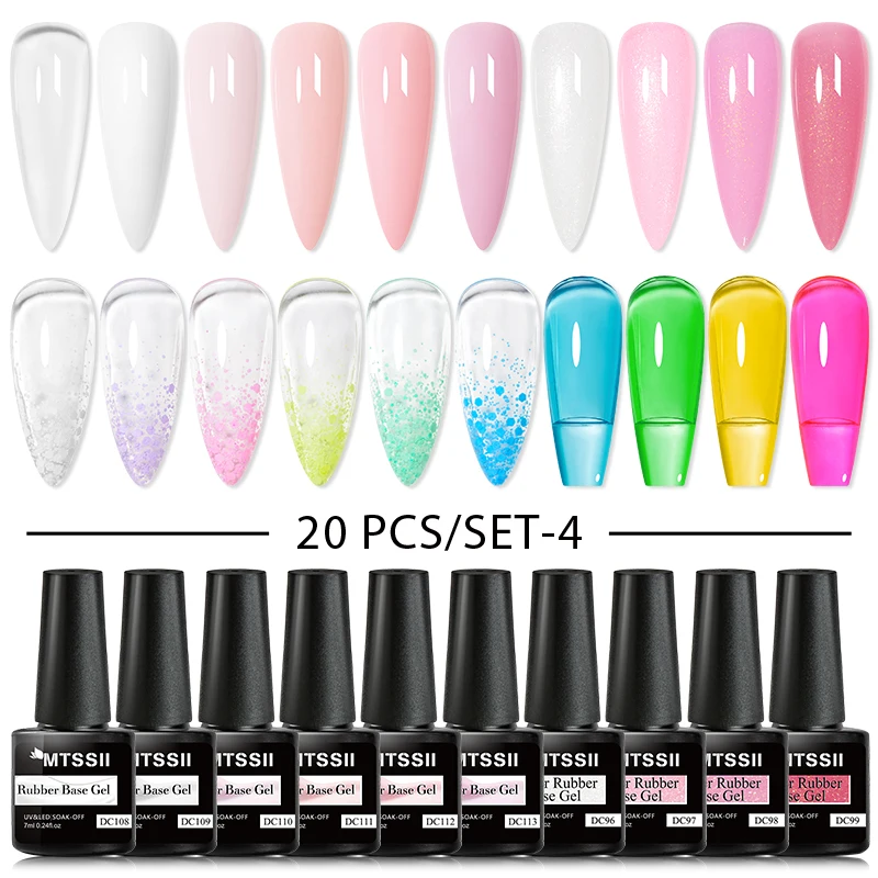 Gel Mtssii Nail 20pcs/set Polish 9D Reflective Glitter Cat Magnetic Gel Semi Permanent UV Gel Soak Off Nail Varnish smile