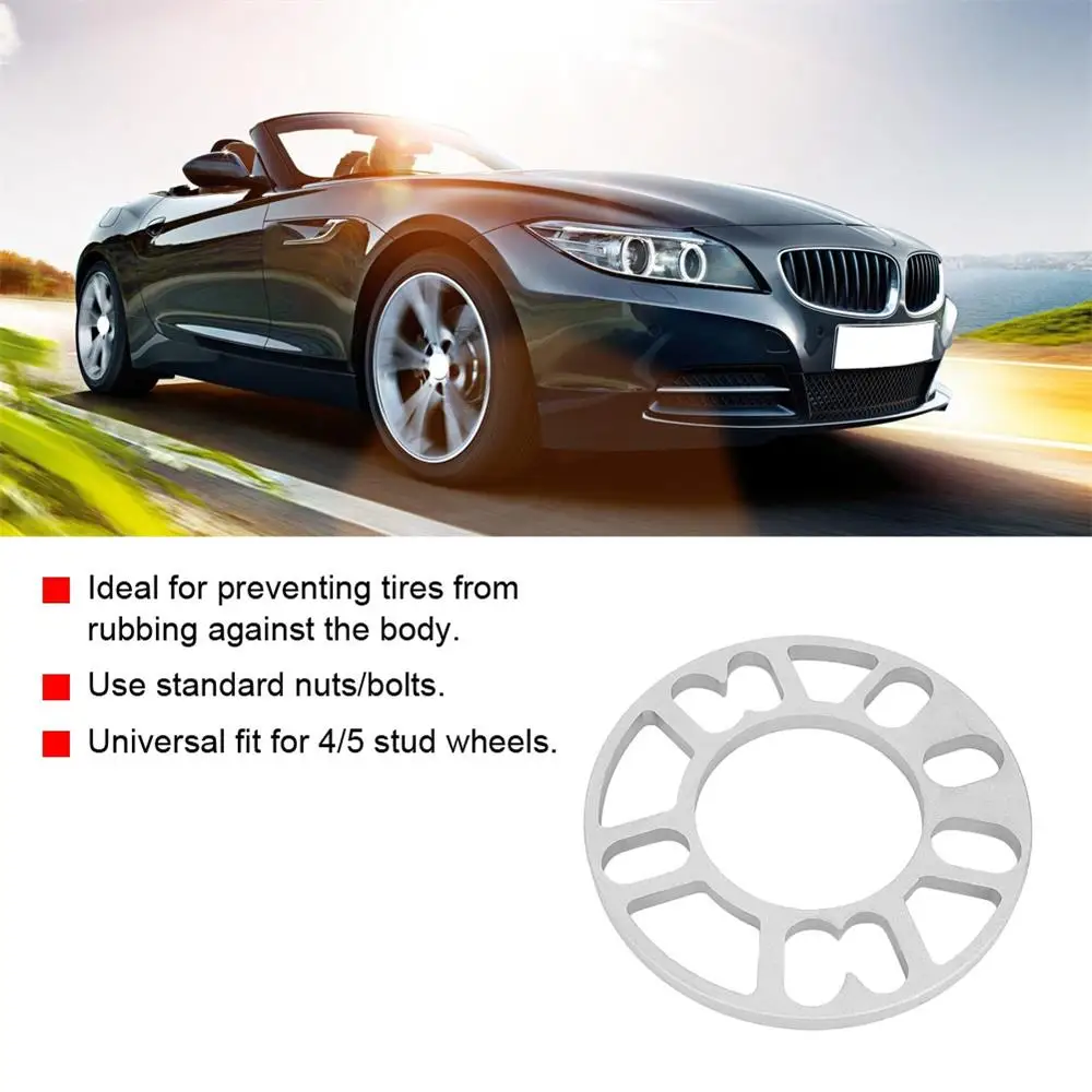 1PC Universal Auto Car Wheel Tire Spacers Adaptor Shims Plate FIT 4x100 4x114.3 5x100 5x108 5x114.3 5x120