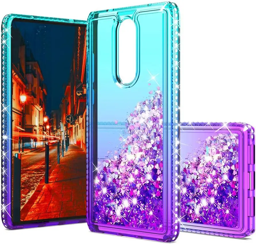 For Coolpad new Legacy/Alchemy Shockproof Glitter Liquid Bling Dia Quicksand Case Transparent 2025 Phone Protective Cover