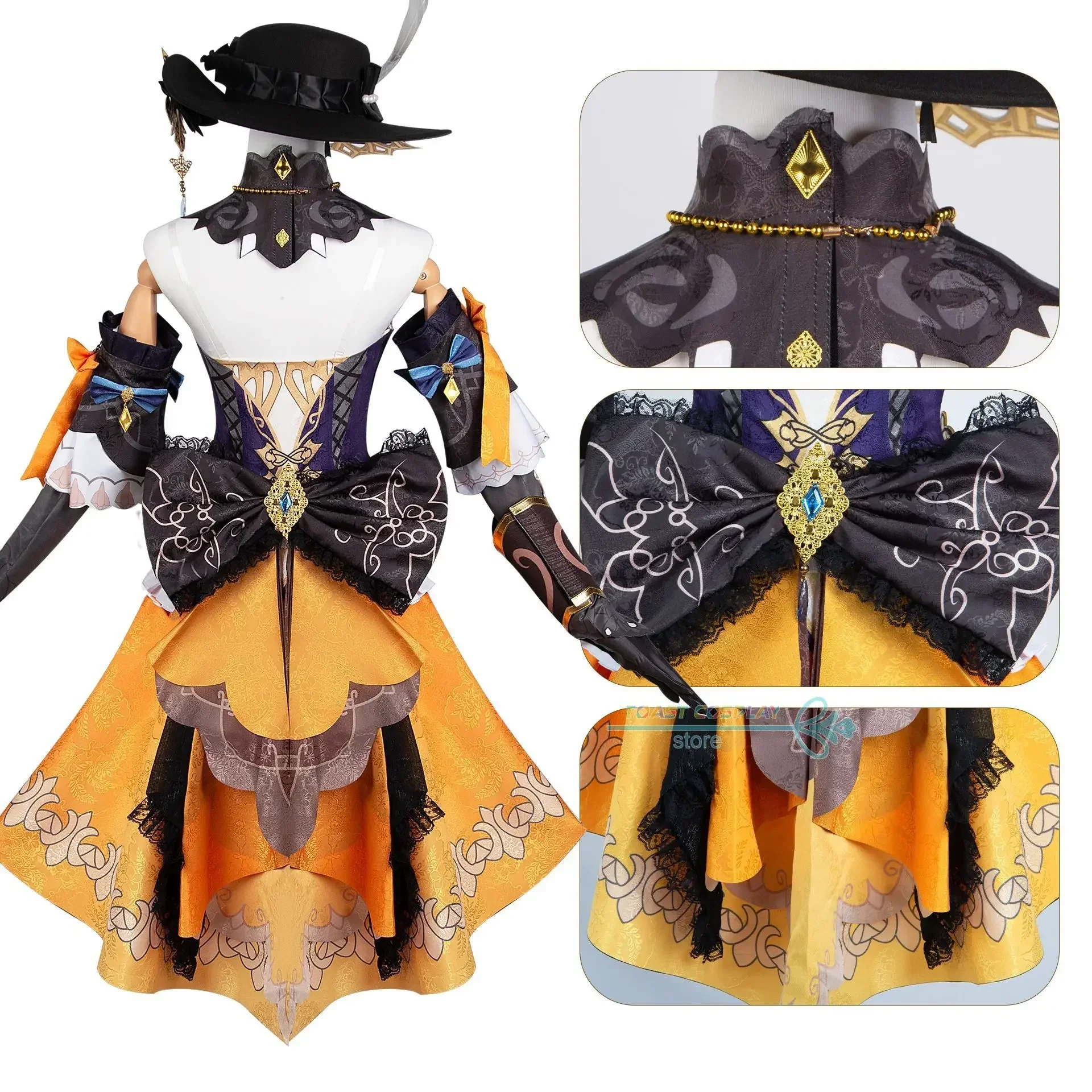 Navia Cosplay Game Genshinimpact Navia Cosplay Costume Anime Uniform Halloween Party Role Play Costume Full Set Cos