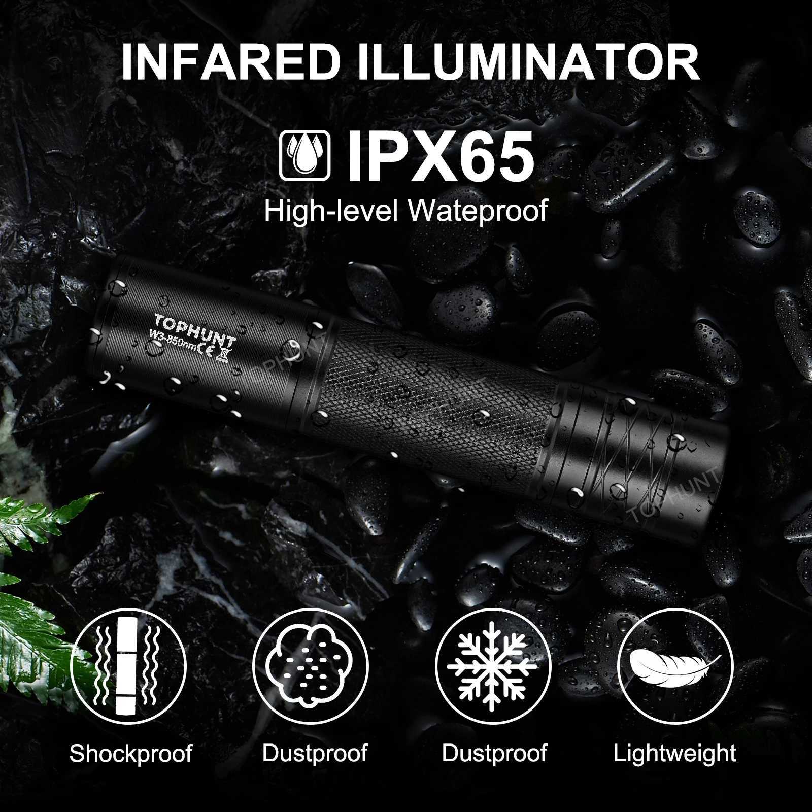 New Arrival TOPHUNT W3 tra long distance zo Vcsel 850nm IR Illuminator Flash 940nm Torch 400m Z241109