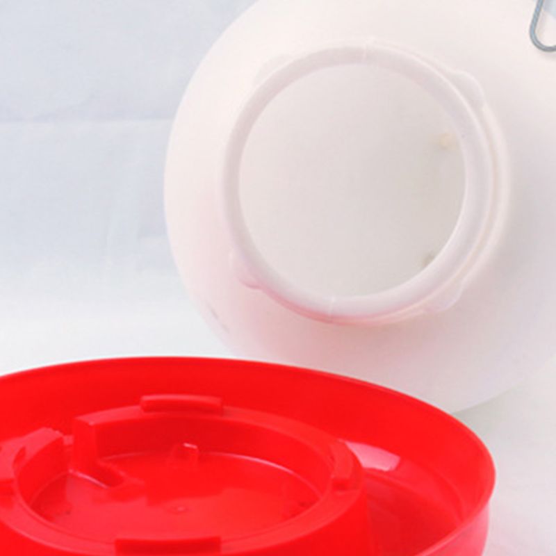 Round Bubble Chicken Drinking Fountain Device Hanging Cup Waterer Bowl Pet Poultry Water Drinker Household Pet Feeding Utensils